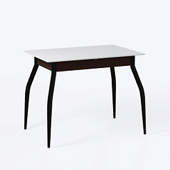 Стол кухонный раздвижной DecoLine-1 900(1200)*600мм ноги 01 черные (столешница Белая / подстолье Венге) Стол кухонный раздвижной DecoLine-1 900(1200)*600мм ноги 01 черные (столешница Белая / подстолье Венге)