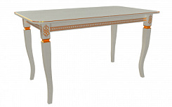 Стол Роял 1400(1900)*800*765 (тон серый RAL7038 + патина золото) Стол Роял 1400(1900)*800*765 (тон серый RAL7038 + патина золото)